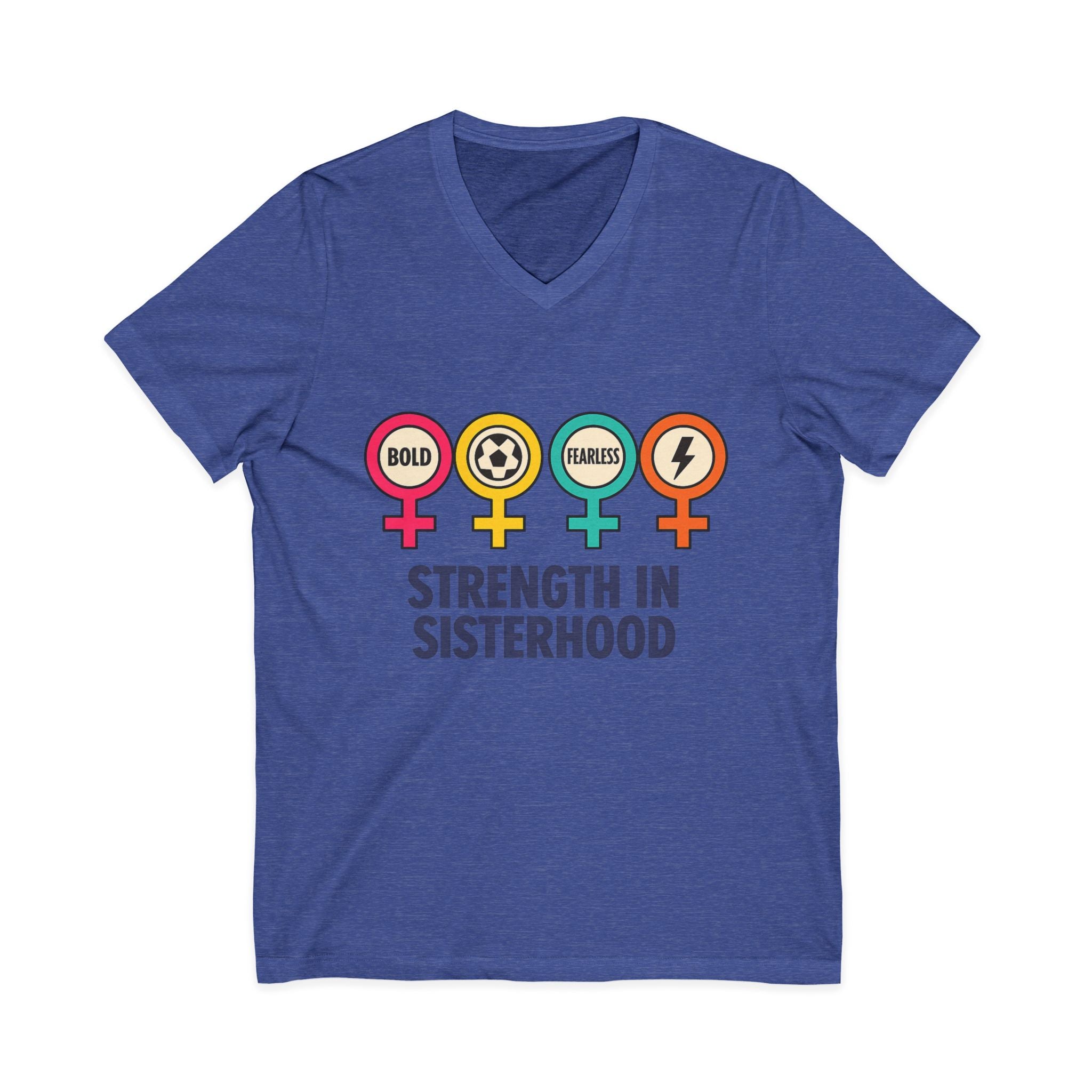 Empowerment V-Neck Tee: Strength in Sisterhood
