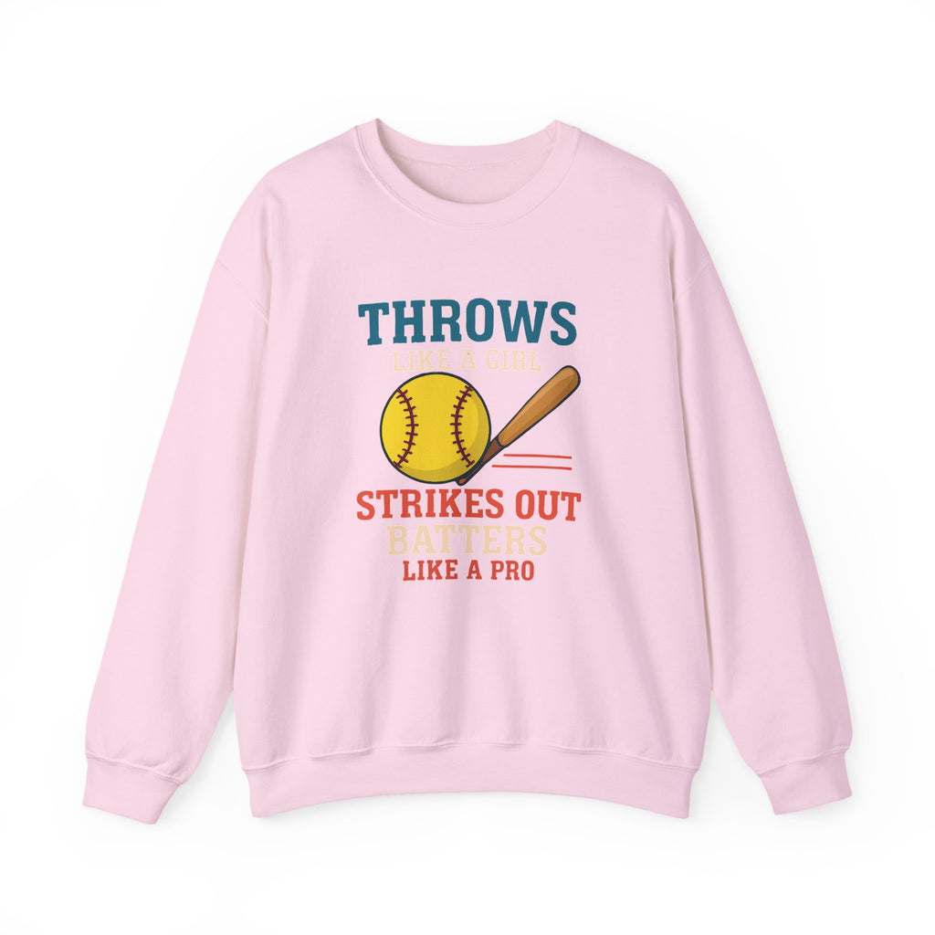 Softball Inspired Crewneck Sweatshirt