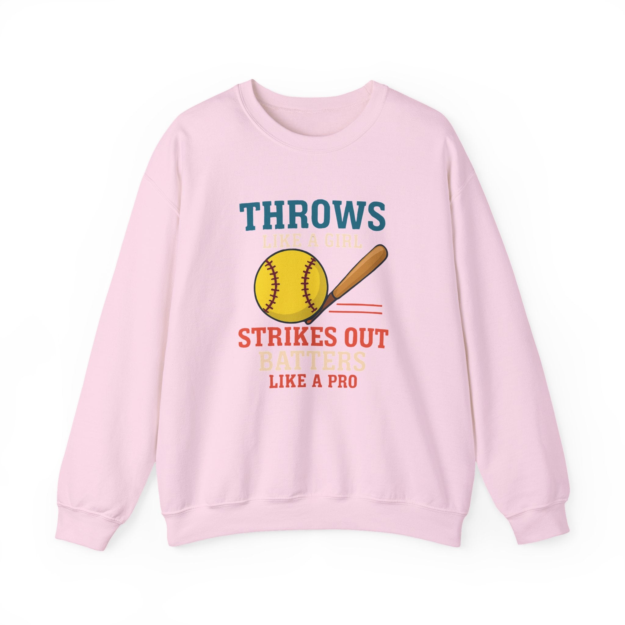 Softball Inspired Crewneck Sweatshirt