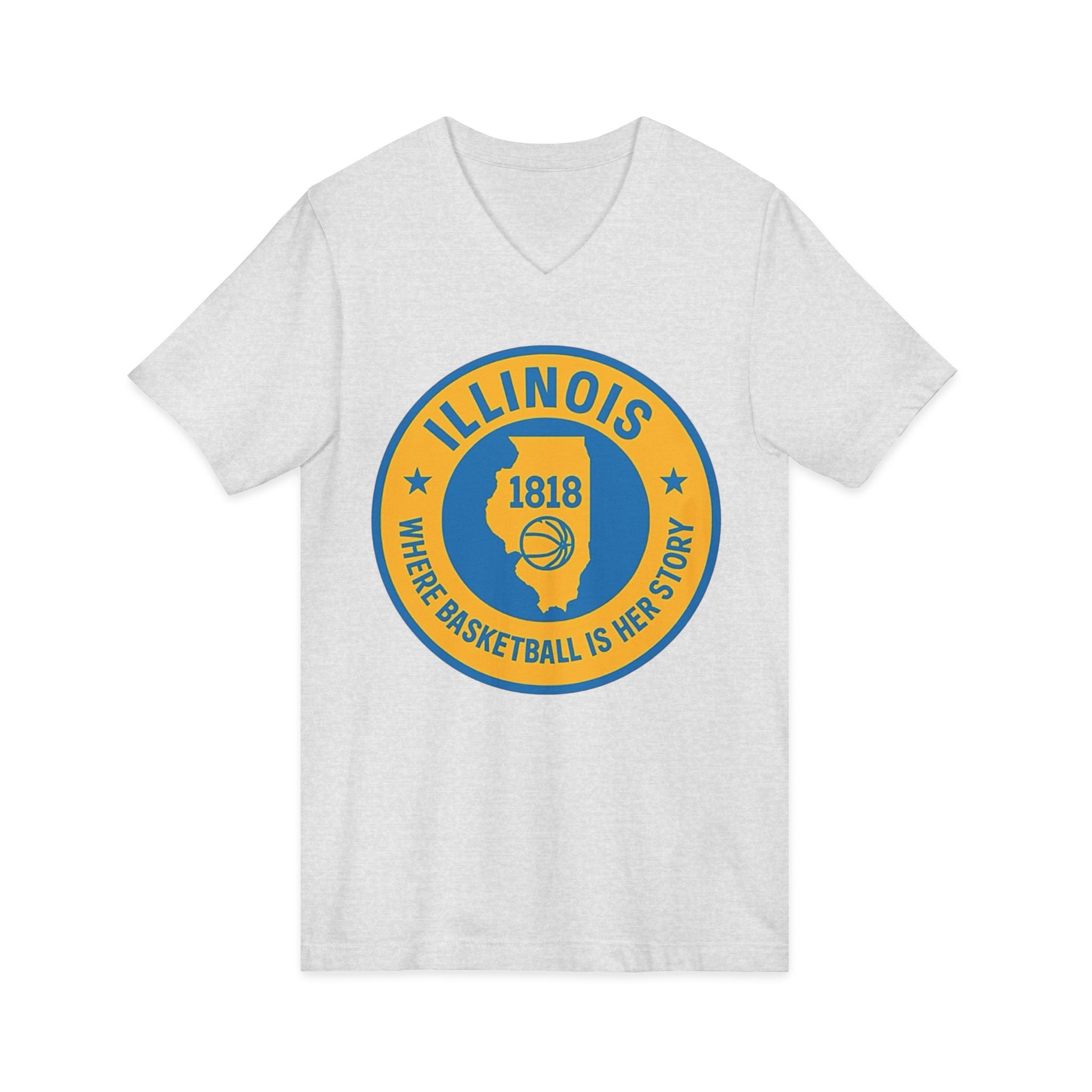 Illinois Basketball Heritage V-Neck Tee