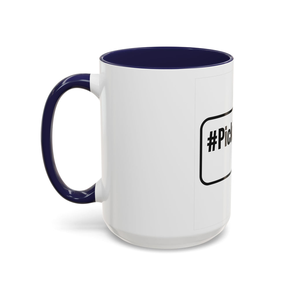 #Pickleball Accent Coffee Mug — Pickleball Paddle & Ball Design (11/15 oz)