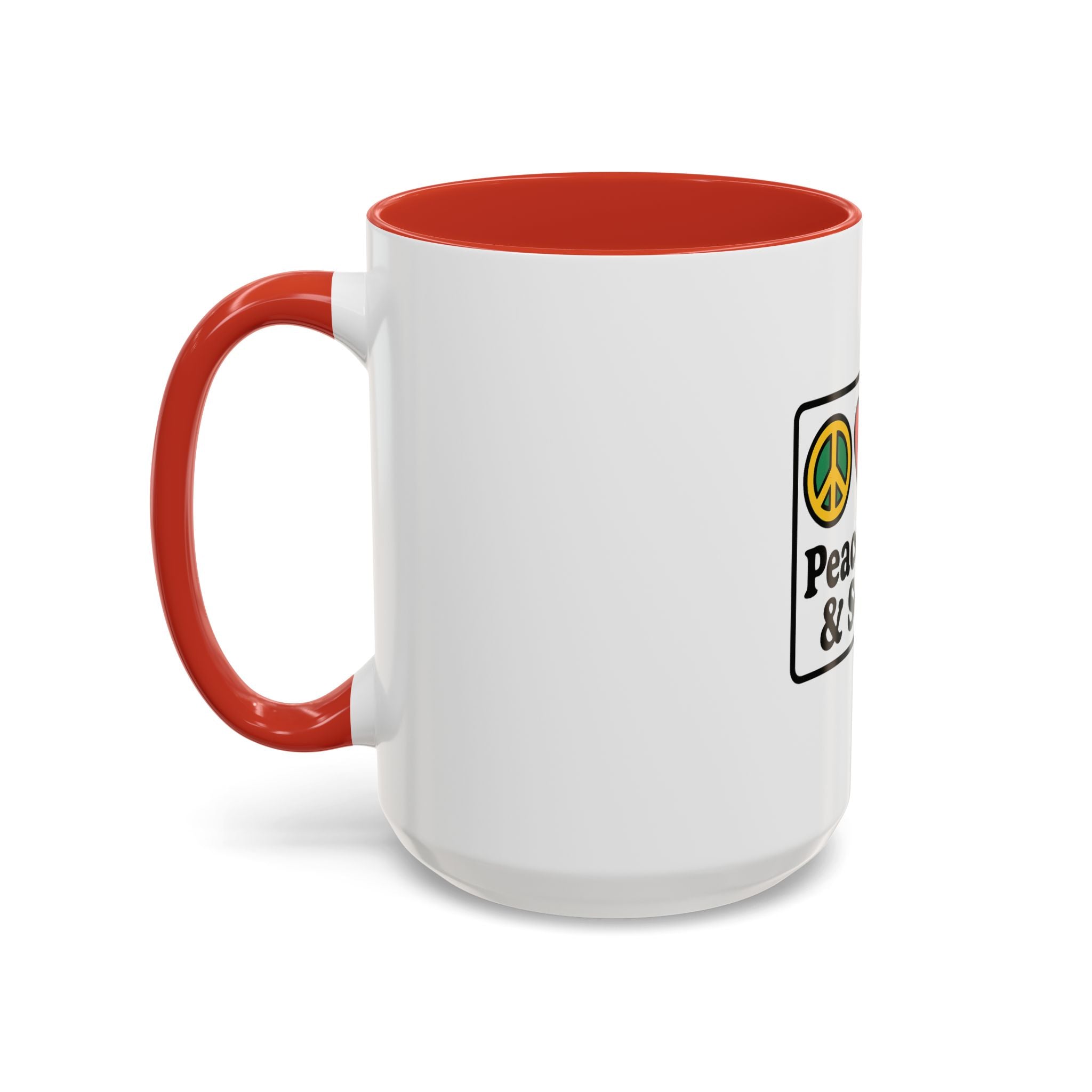 Peace Love & Soccer Coffee Mug - Fun Soccer Gift for Fans