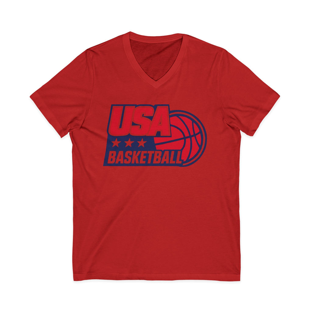 USA Basketball  V-Neck Tee
