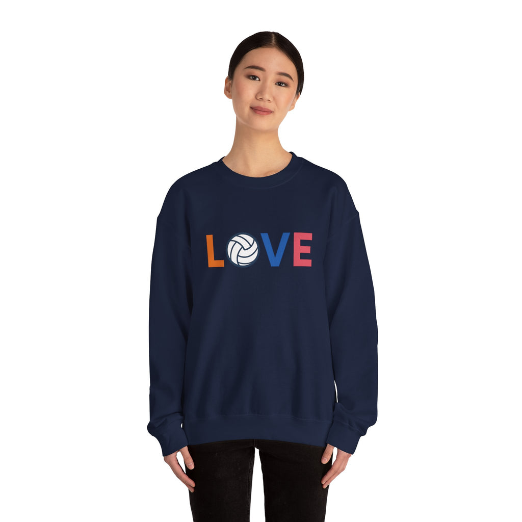 Volleyball Love Sweatshirt - Cozy Unisex Crewneck