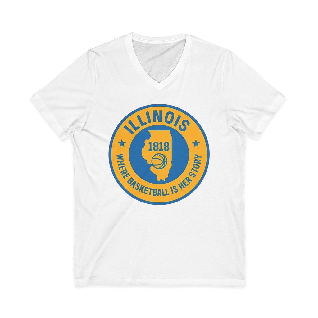 Illinois Basketball Heritage V-Neck Tee