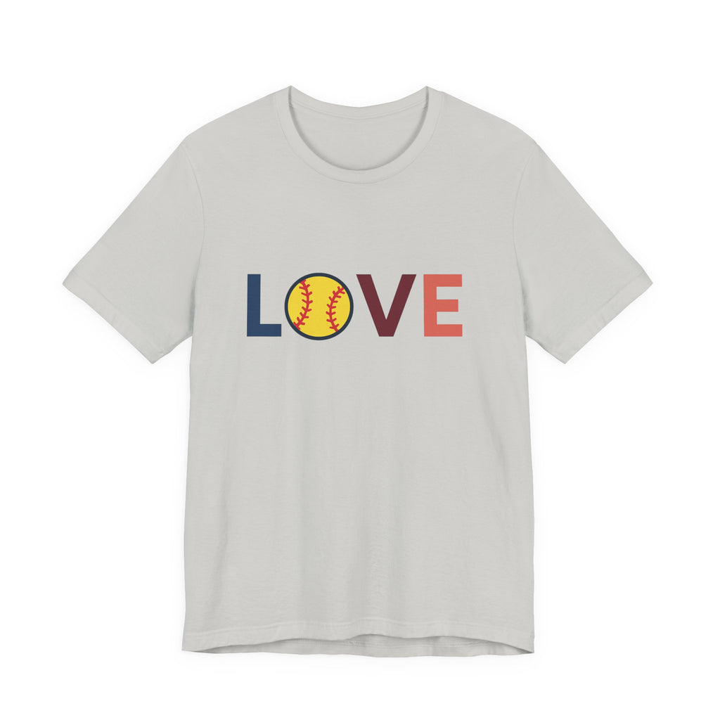 Softball Love Tee, Unisex T-Shirt, Gift for Sports Lovers
