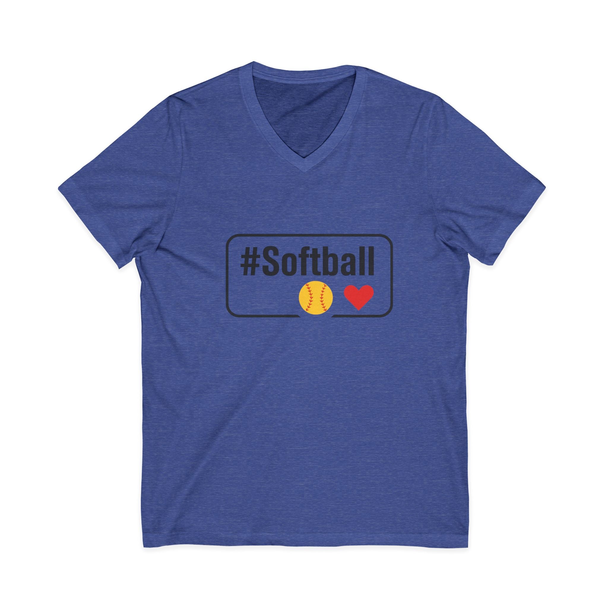 Softball Passion Unisex V-Neck Tee