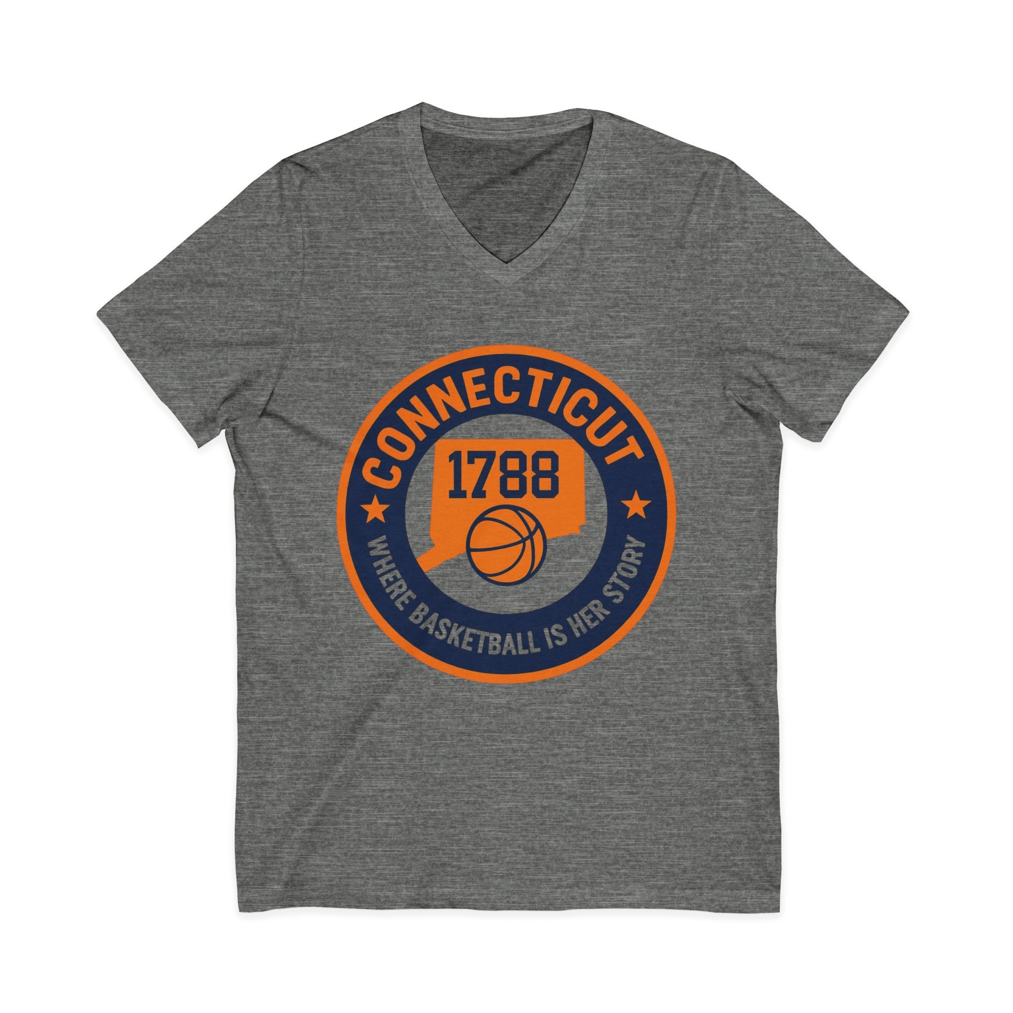 Connecticut Basketball V-Neck Tee - Celebrate Your Love for the Game!