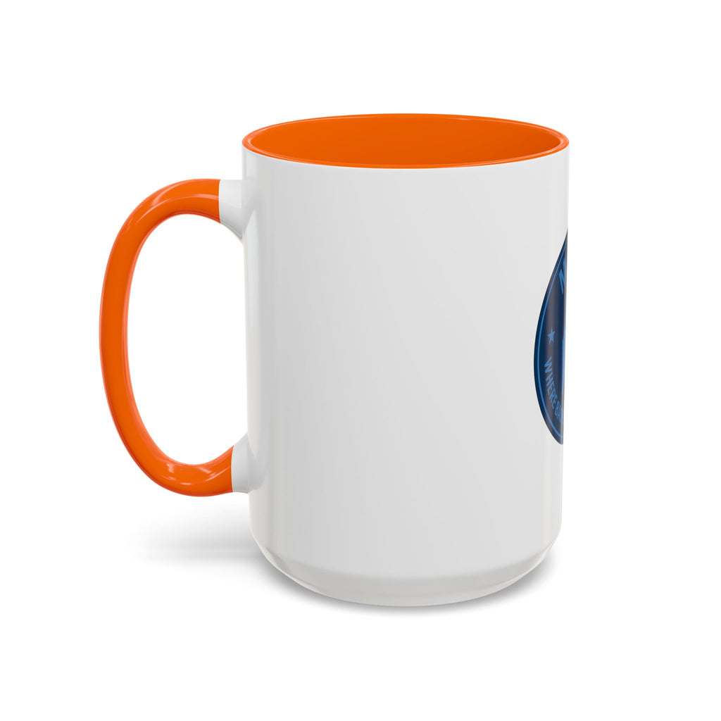 Maine Basketball Mug – 'Where Basketball Is Her Story' Accent Coffee Cup (11/15oz)