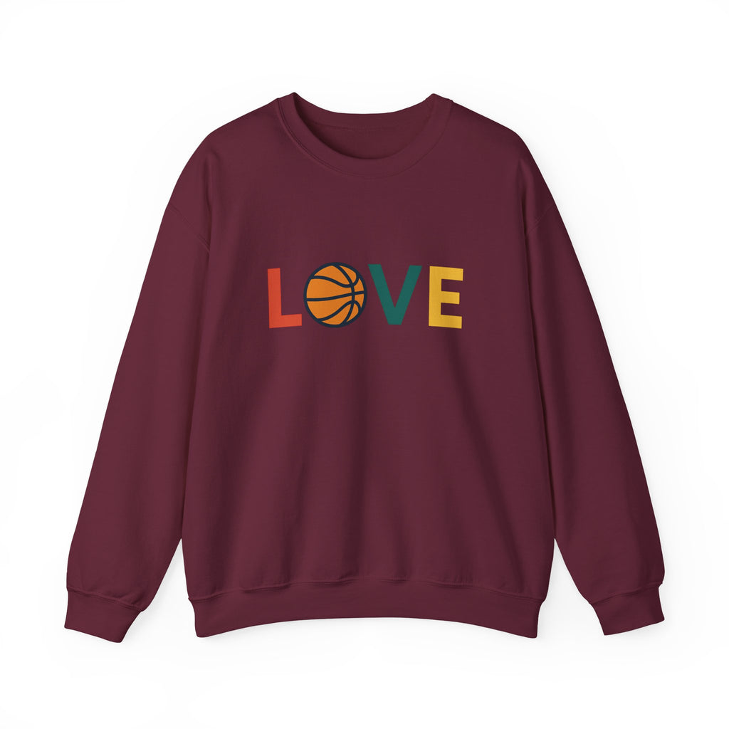 Love Basketball Sweatshirt, Unisex Crewneck
