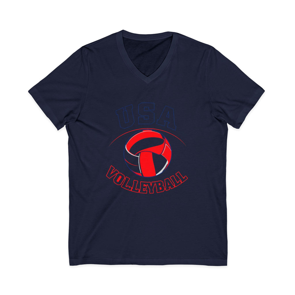 USA Volleyball V-Neck Tee