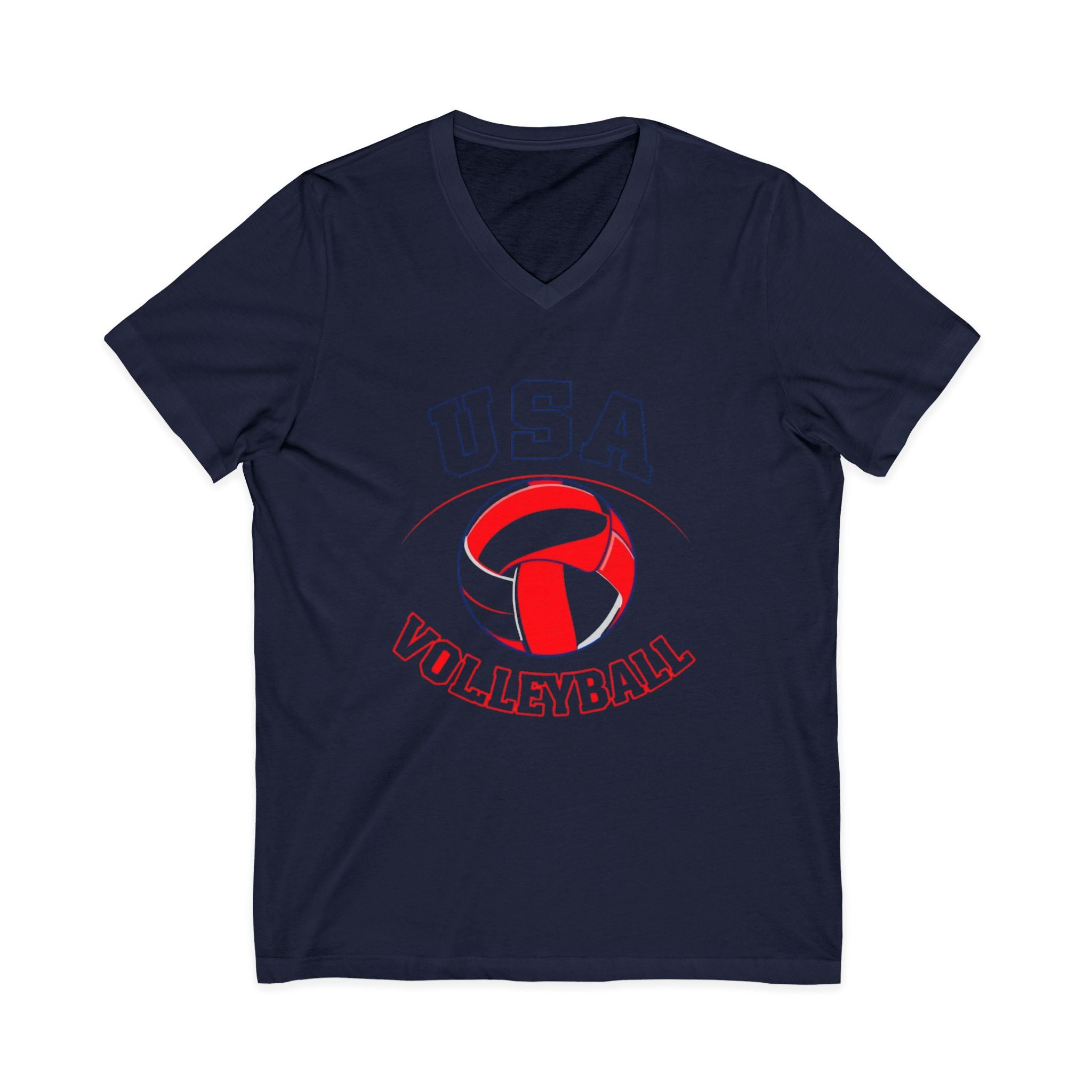 USA Volleyball V-Neck Tee