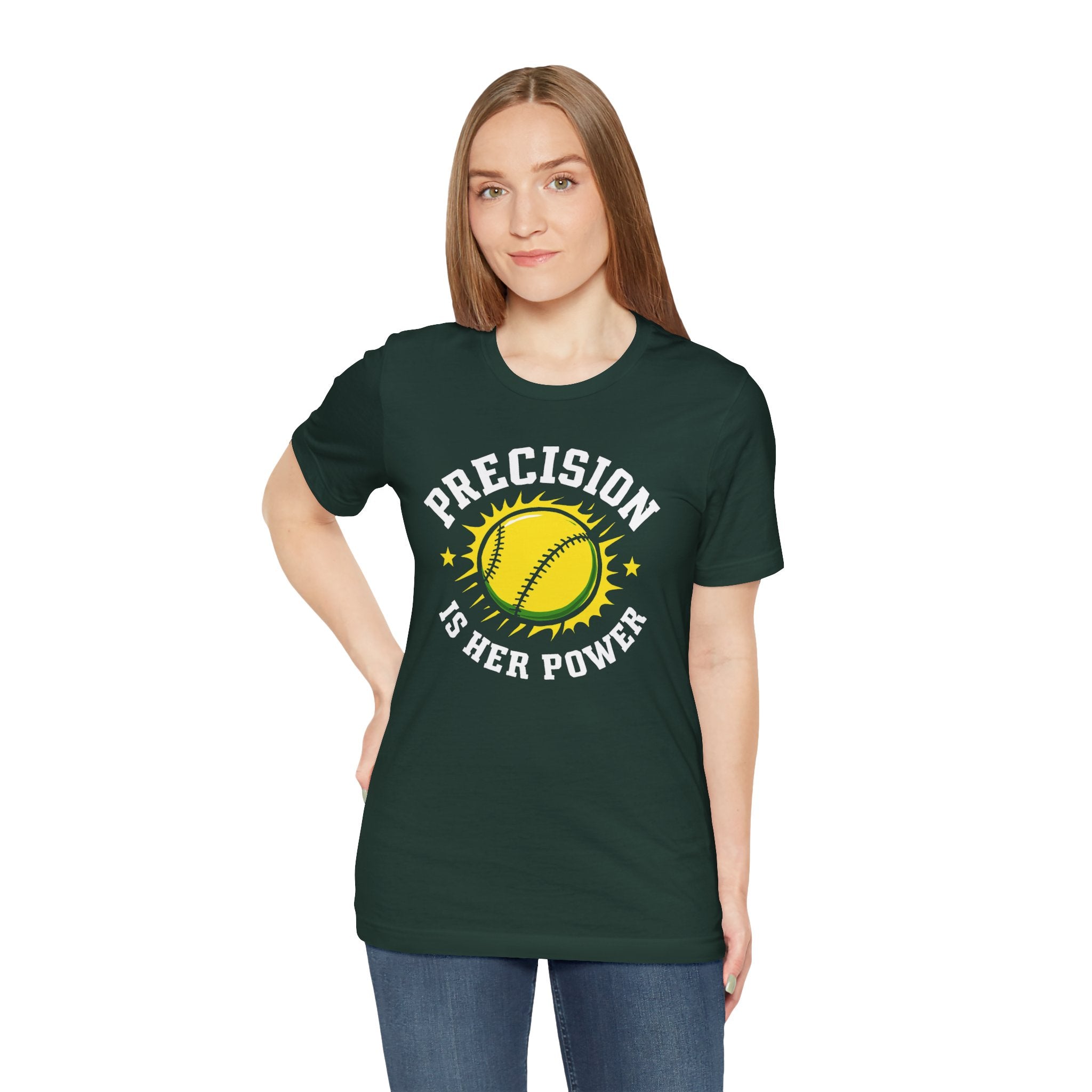 Softball Empowerment Tee - Precision is Her Power