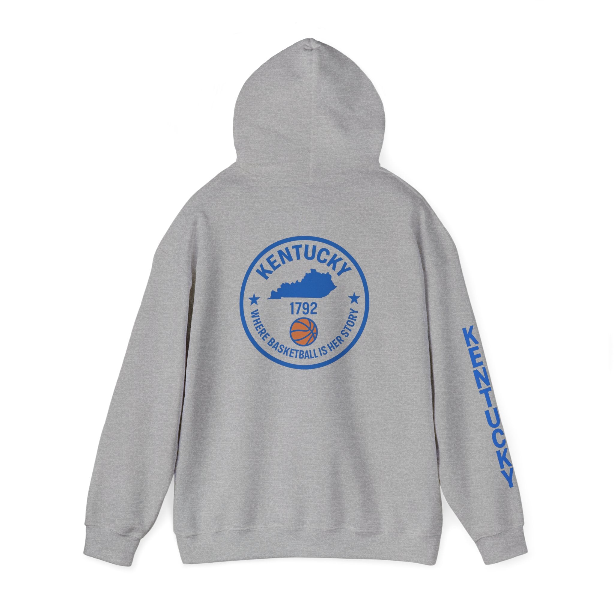 Kentucky Basketball Hoodie — "Where Basketball Is Way Bigger" State Seal Sweatshirt