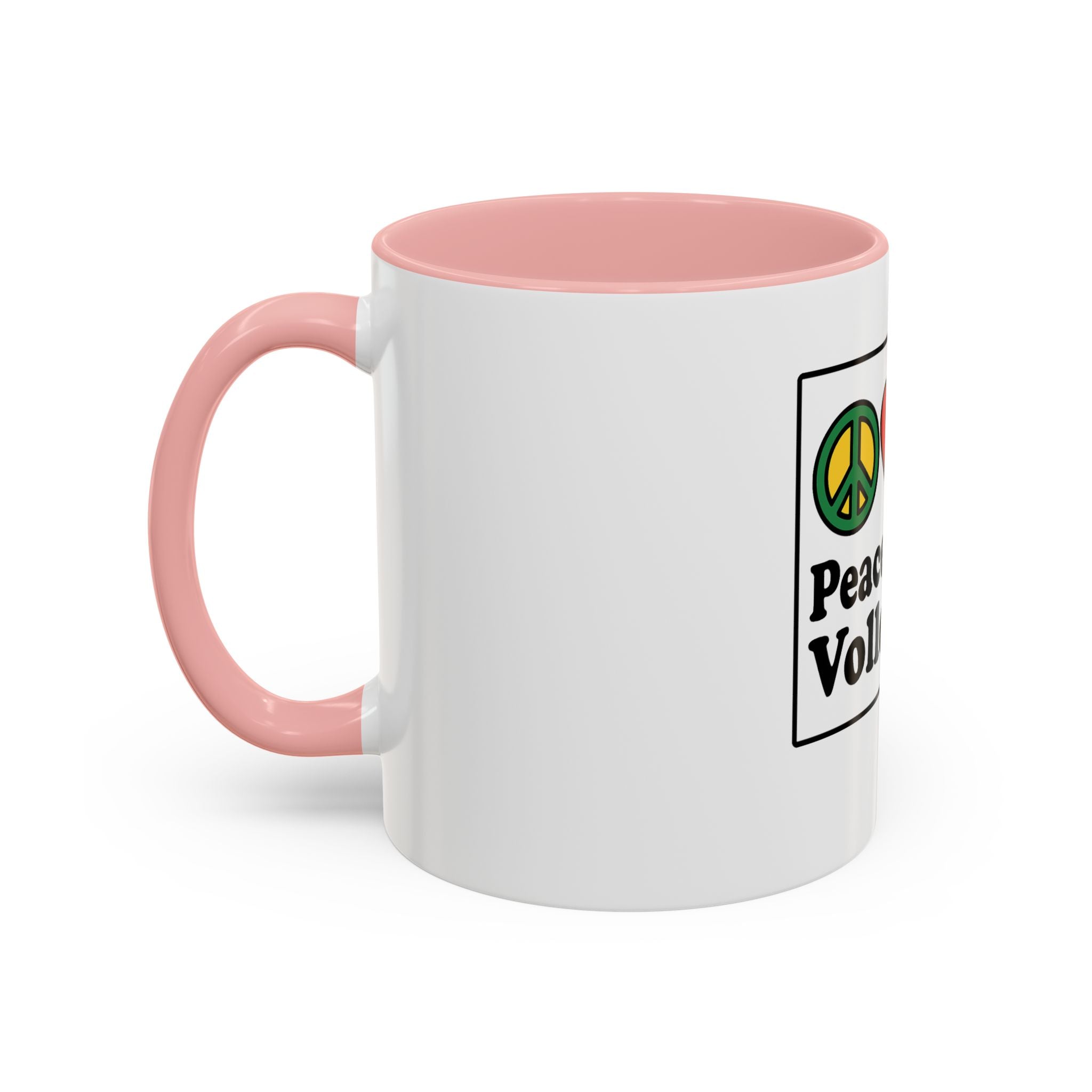 Peace Love & Volleyball Coffee Mug