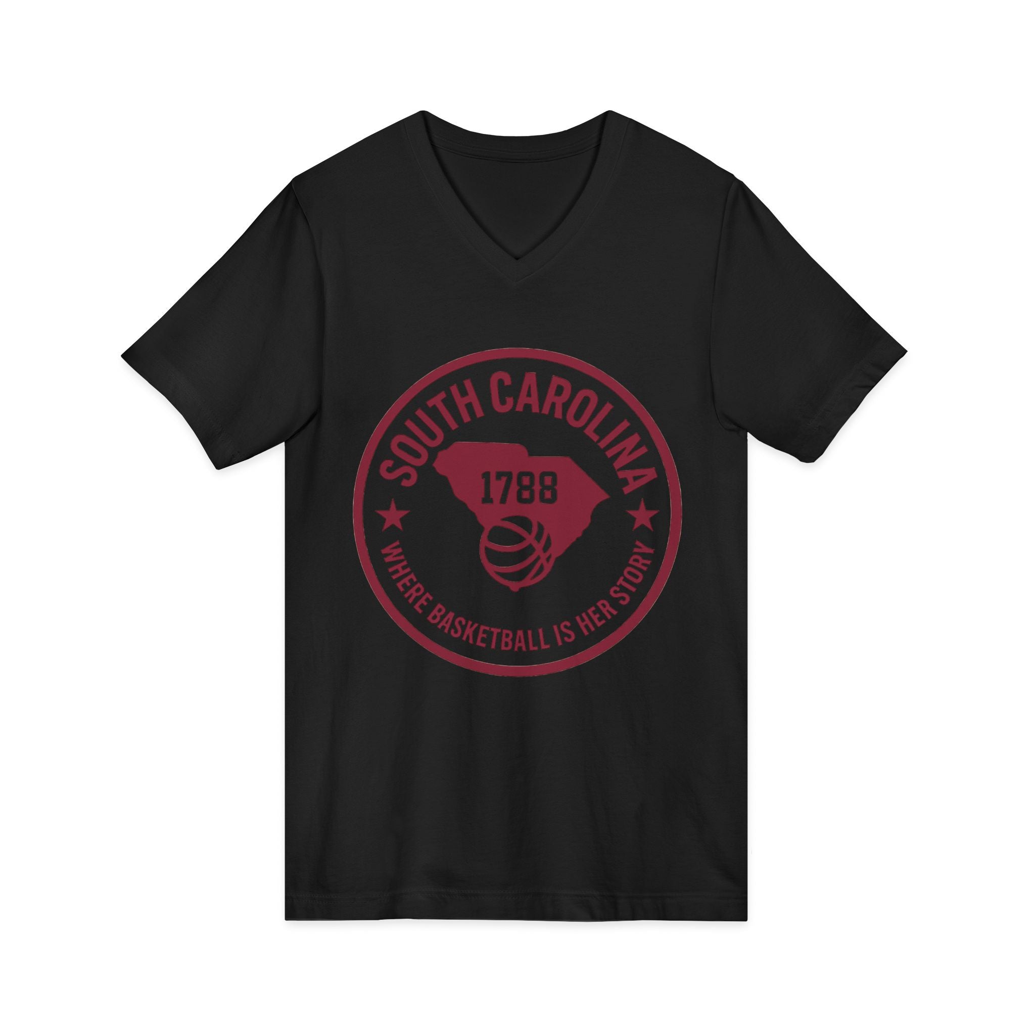 South Carolina 1788 Basketball V-Neck Tee