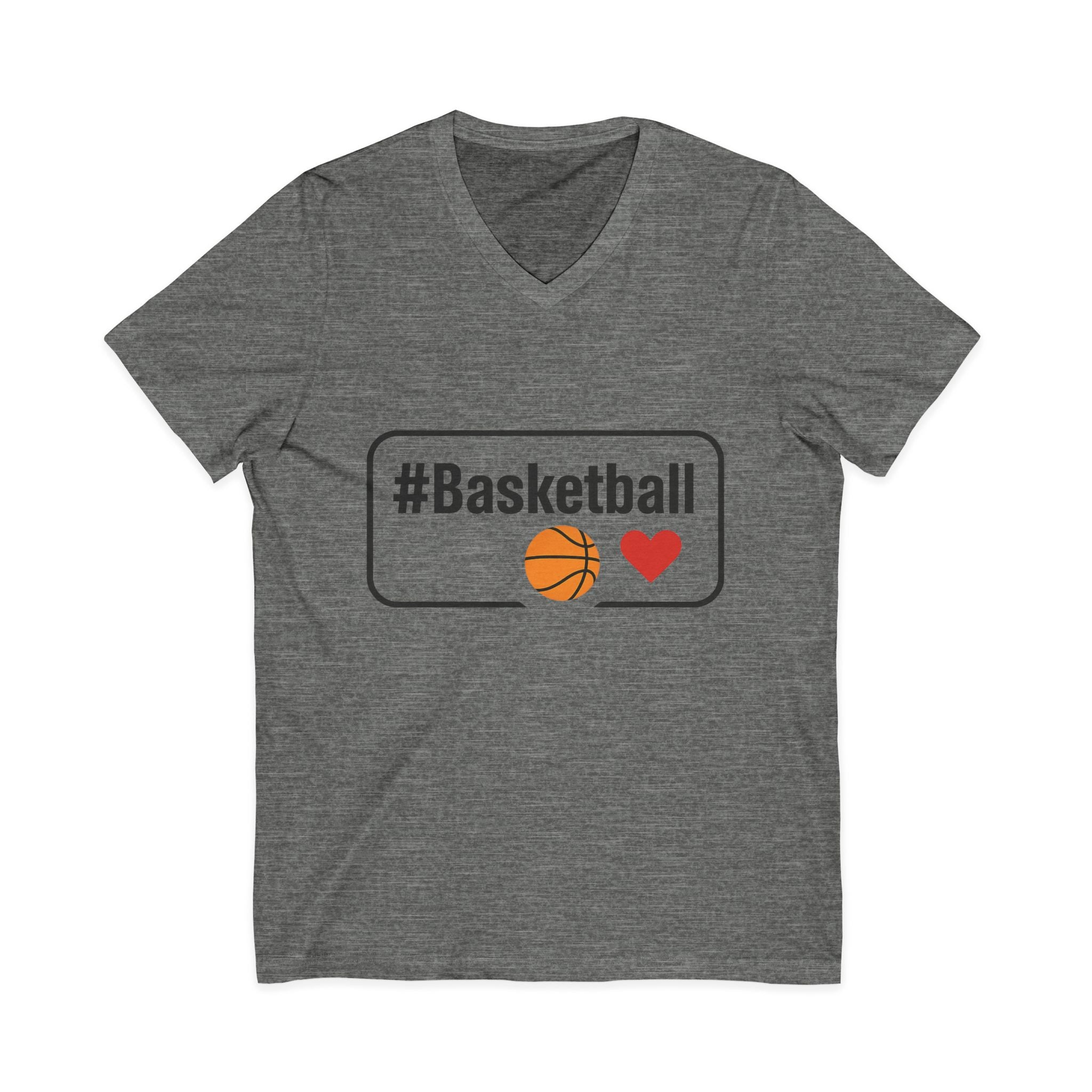 Basketball Love V-Neck Tee