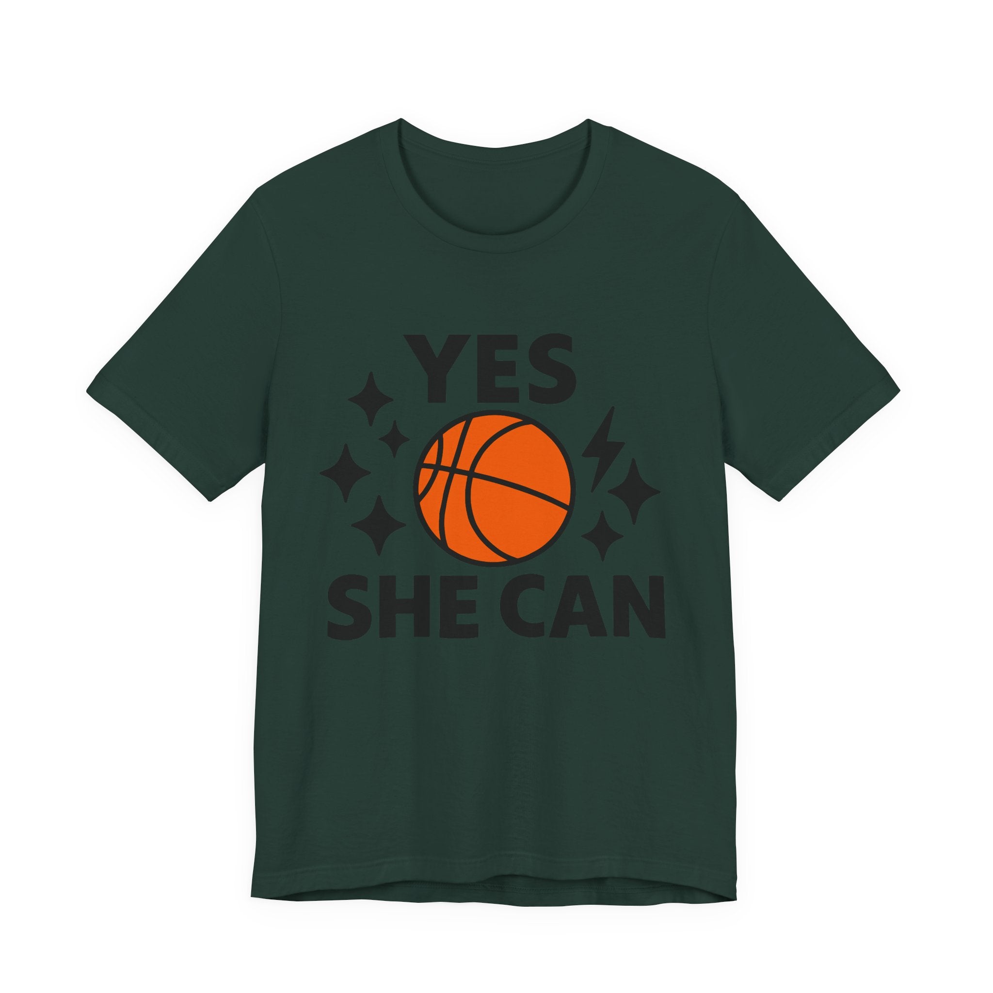 Yes, She Can Basketball Unisex Tee
