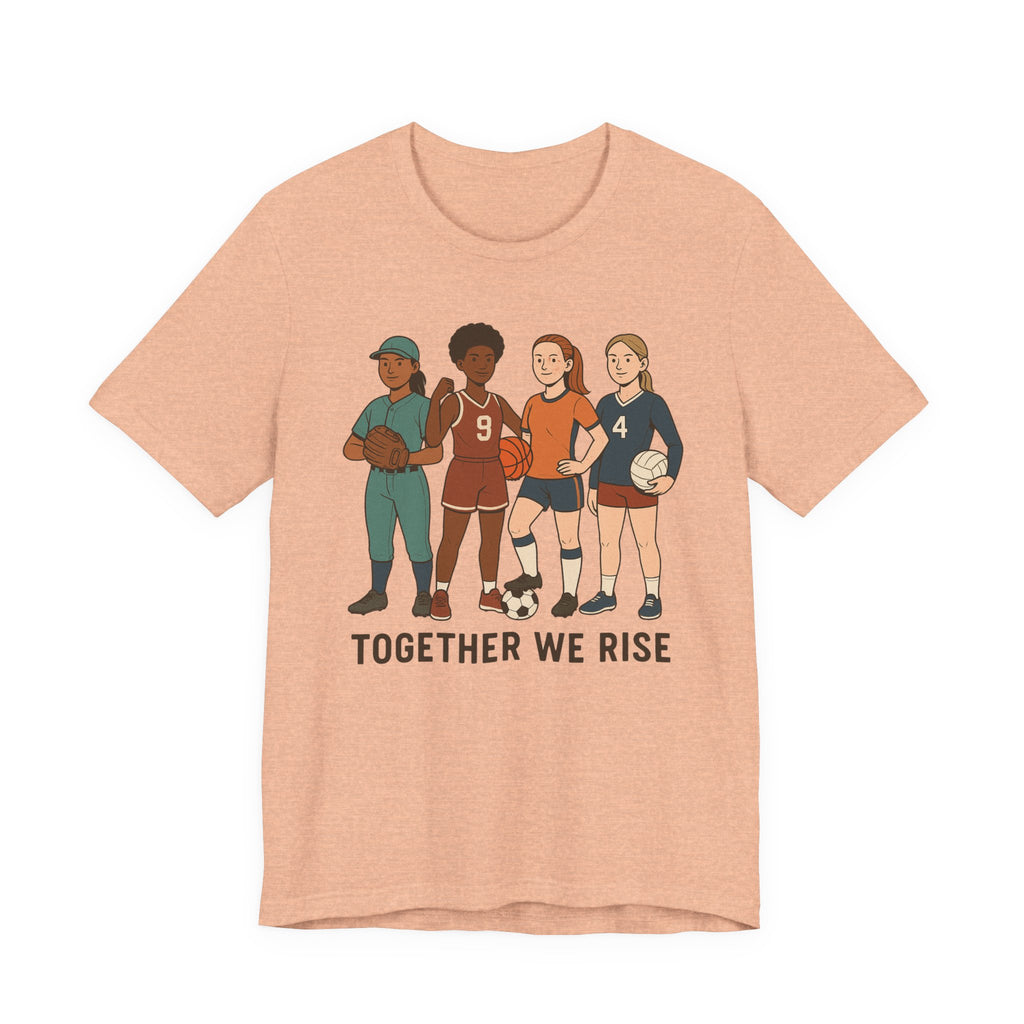 Empowering Together We Rise Tee | Unisex Jersey Short Sleeve T-Shirt