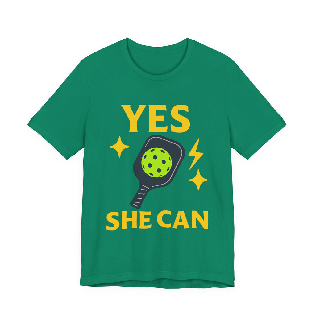 Yes, She Can Pickleball Unisex Tee