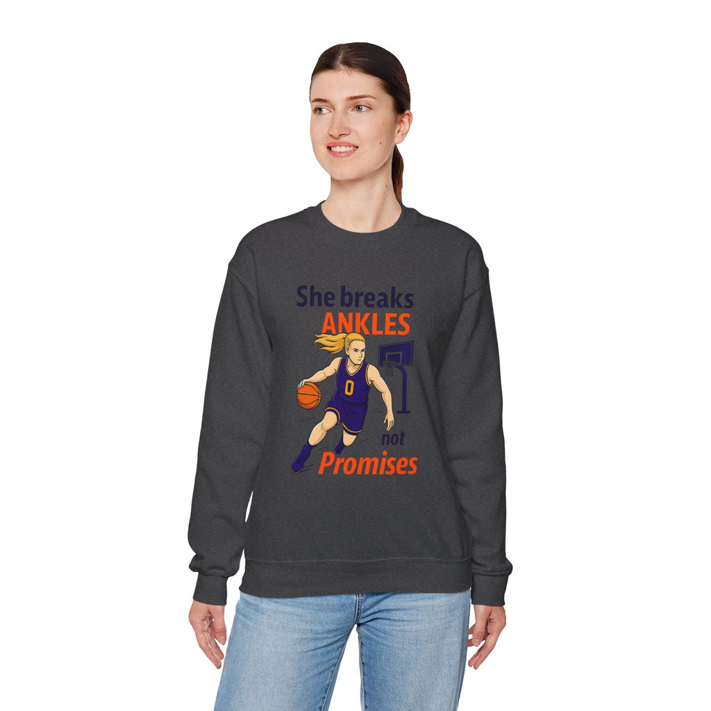 Basketball Sweatshirt, She Breaks Ankles Crewneck