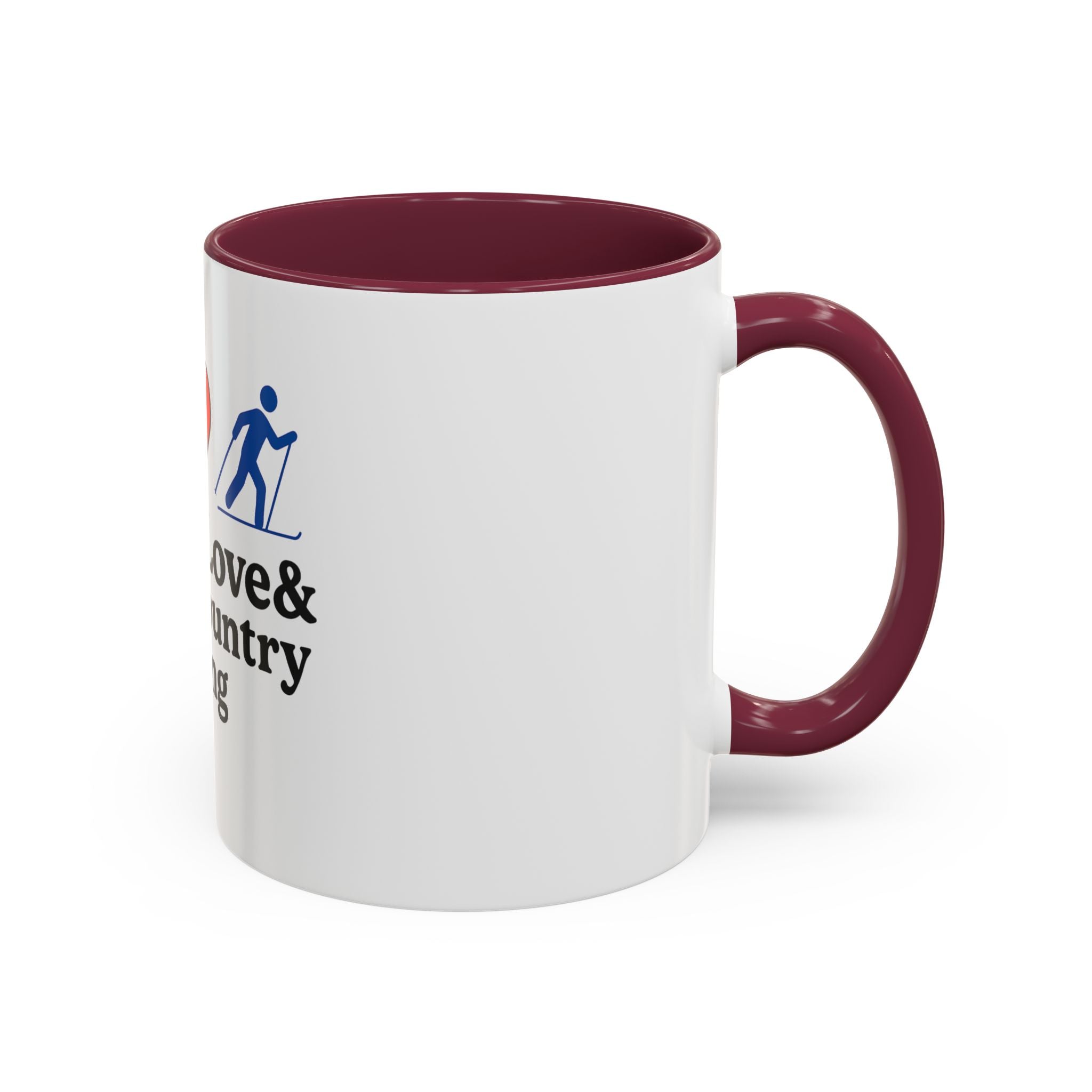 Peace, Love & Cross Country Skiing Mug