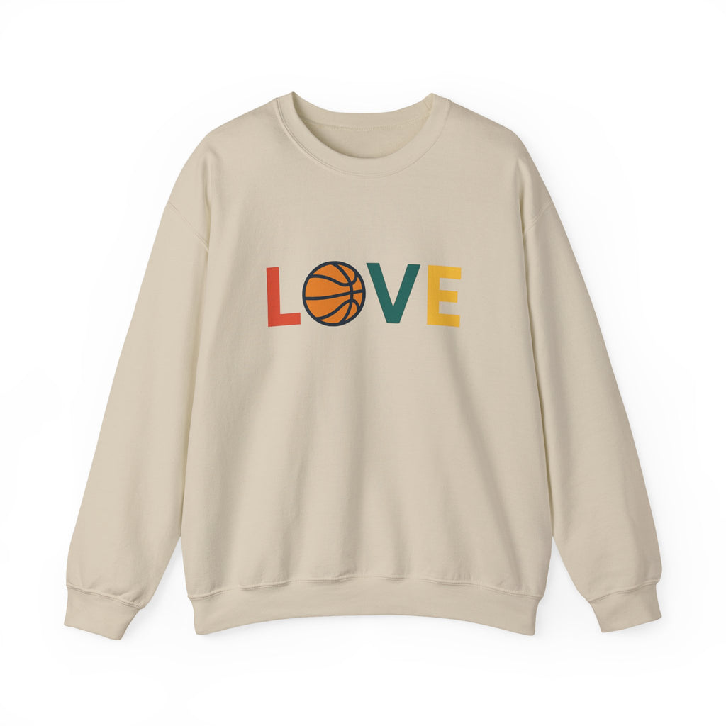 Love Basketball Sweatshirt, Unisex Crewneck