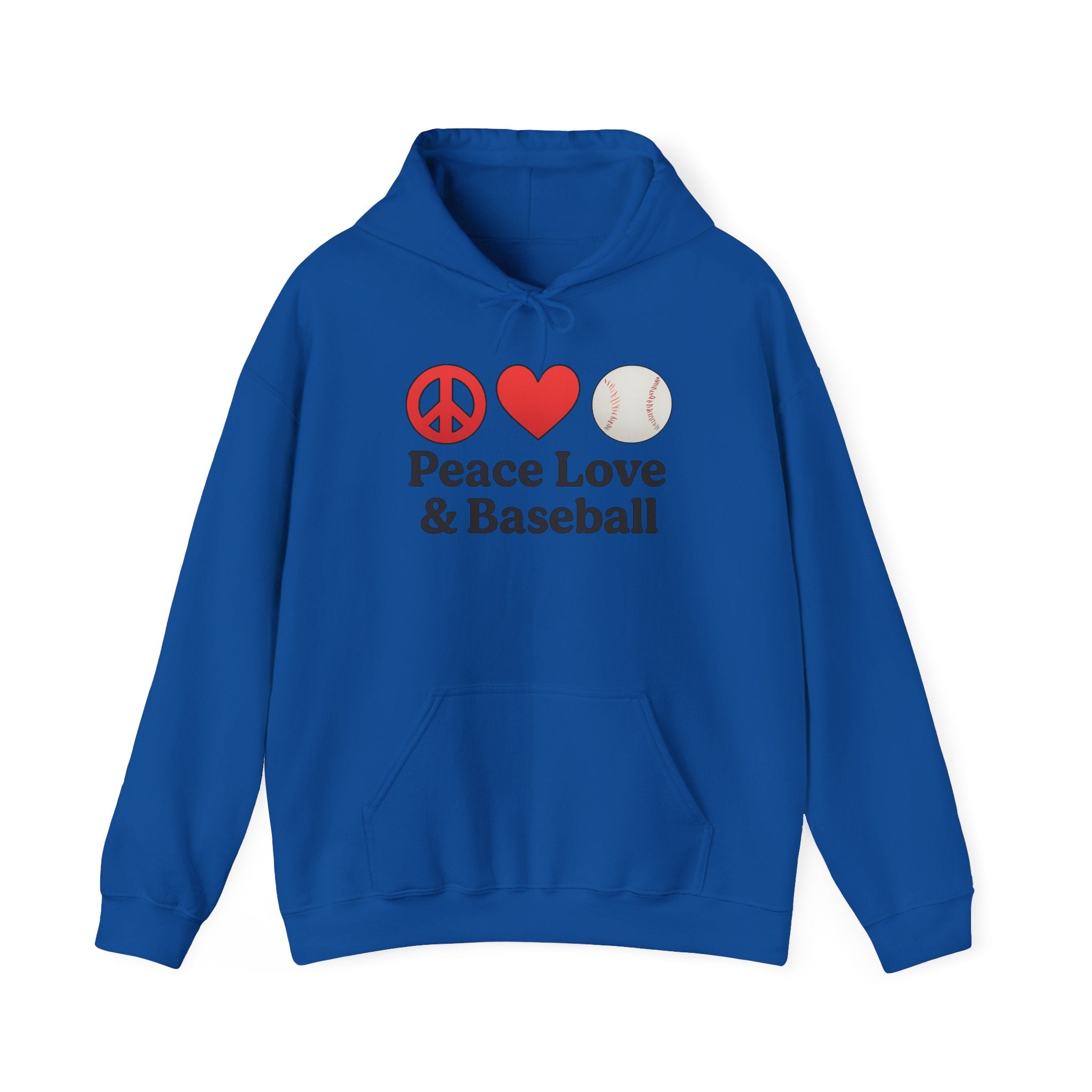 Peace Love & Baseball Hoodie