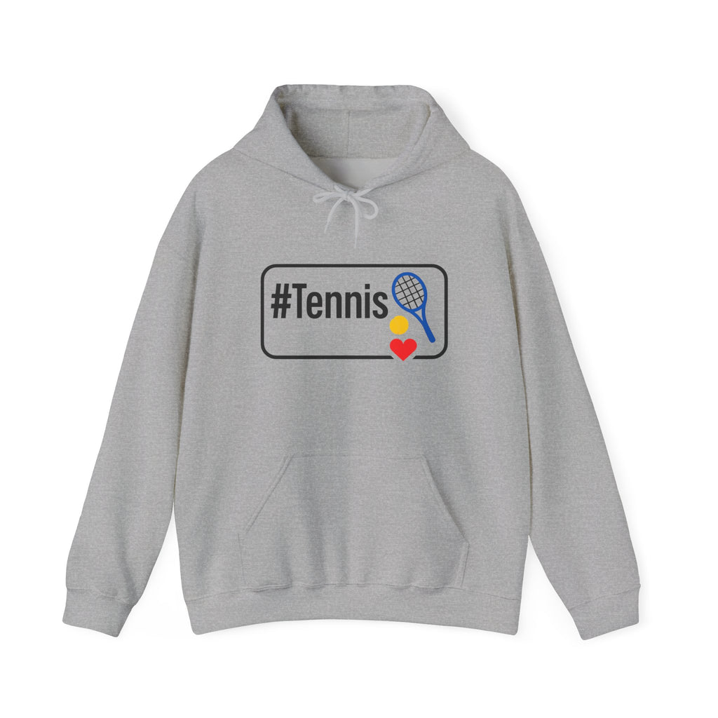 Tennis Lover's Hoodie with #Tennis Design