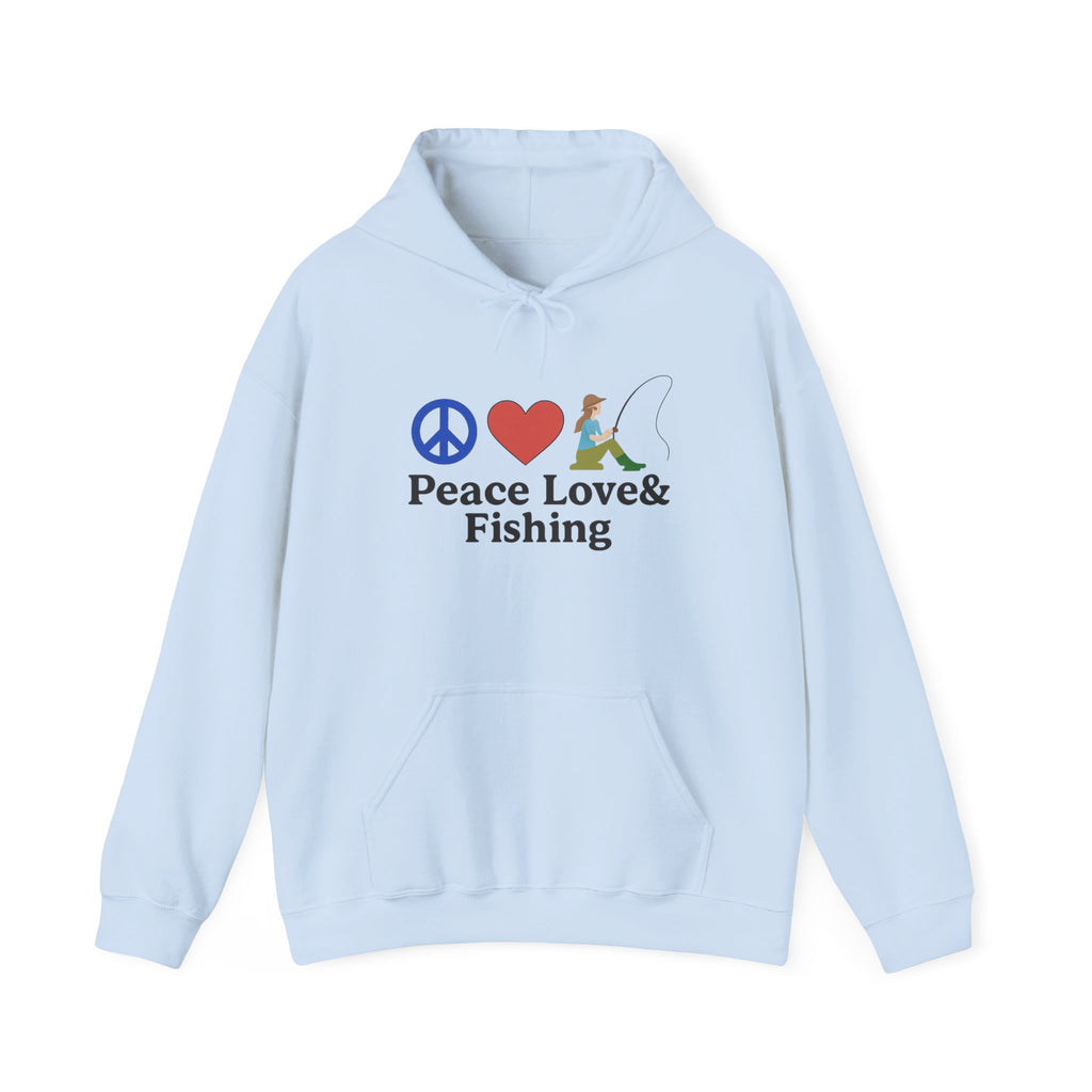 Peace Love & Fishing Hoodie