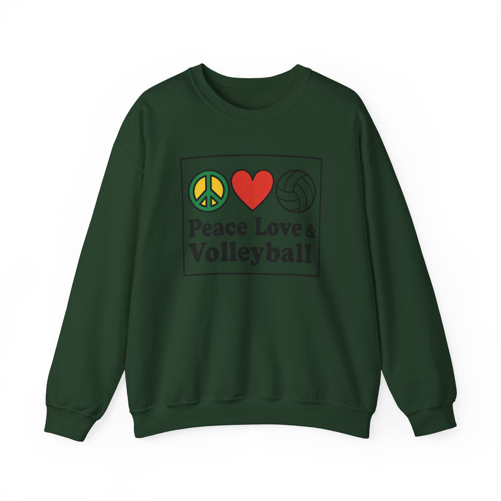 Peace Love Volleyball Crewneck Sweatshirt