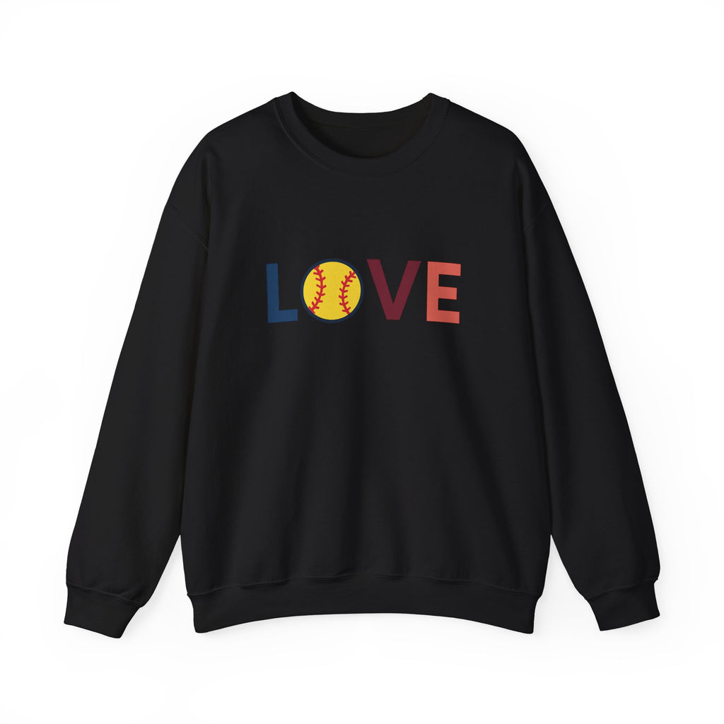 Love Baseball Crewneck Sweatshirt