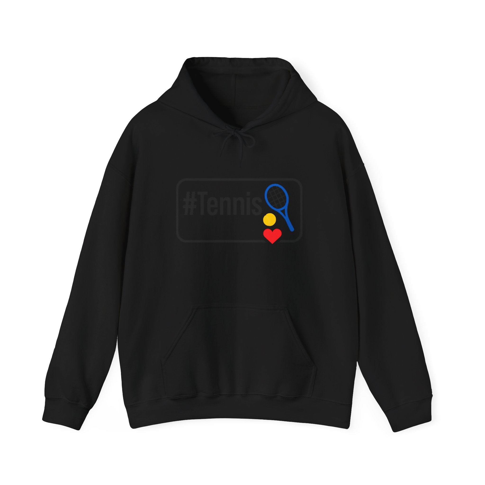 Tennis Lover's Hoodie with #Tennis Design