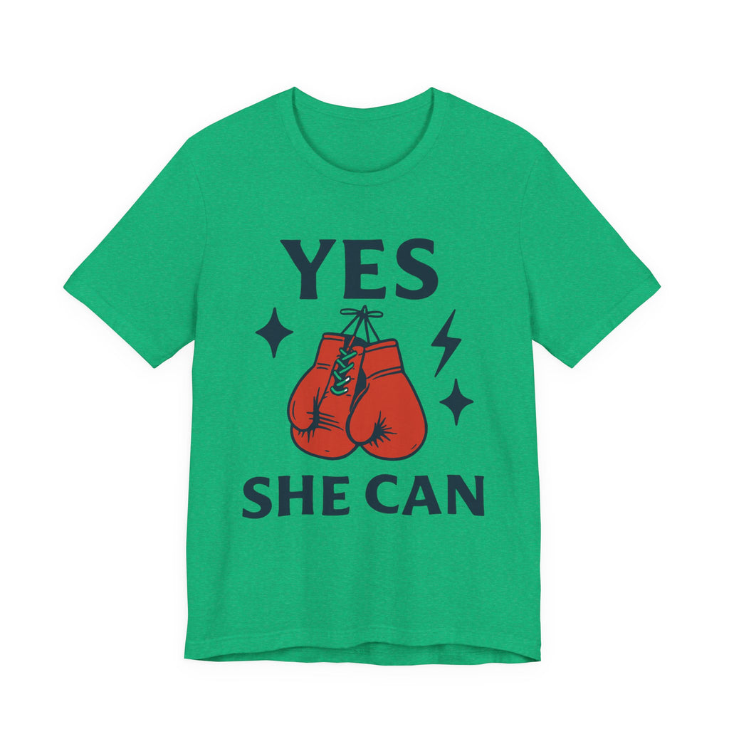 Yes, She Can Boxing Unisex Tee