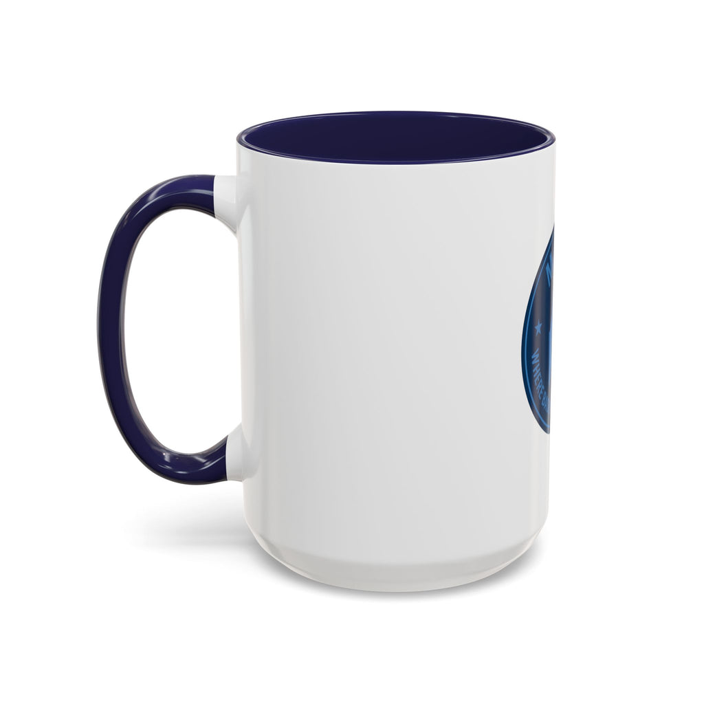 Maine Basketball Mug – 'Where Basketball Is Her Story' Accent Coffee Cup (11/15oz)