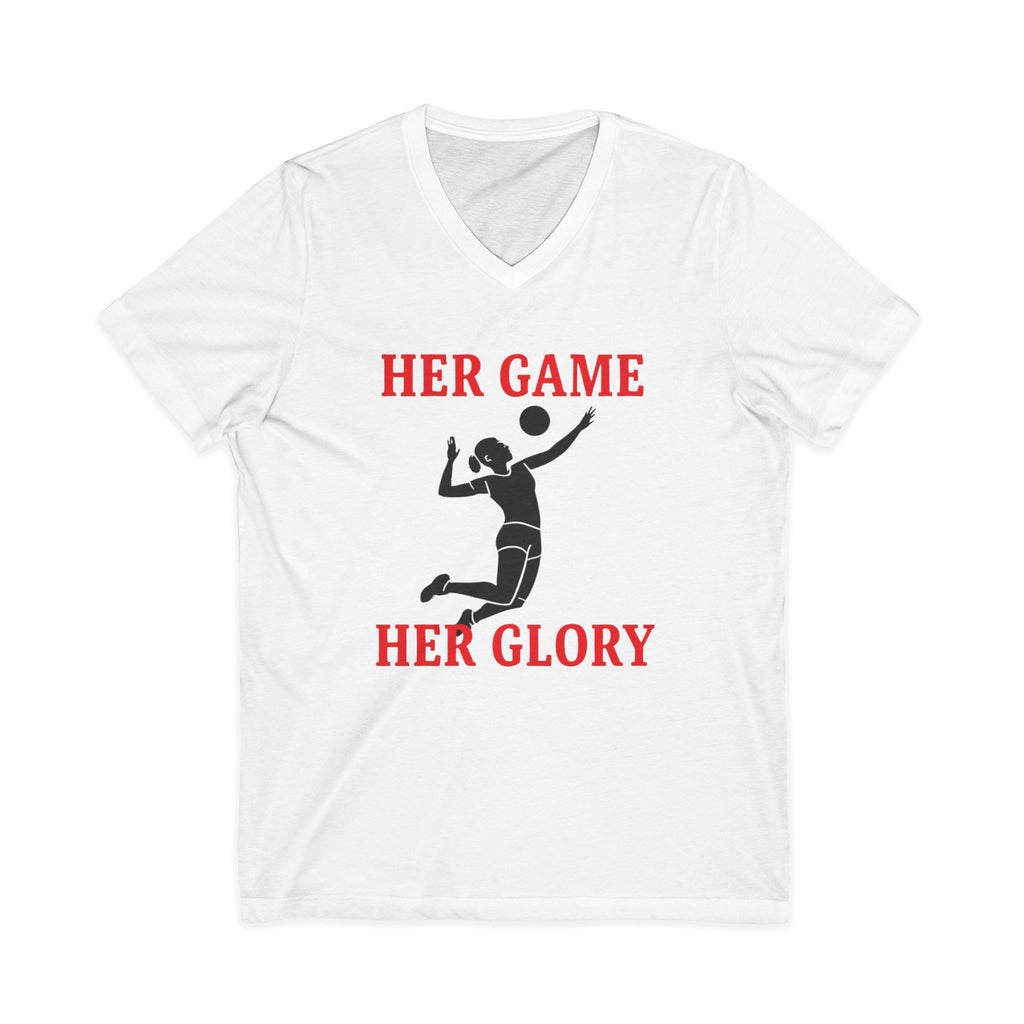 Empowering Volleyball Tee - Her Game, Her Glory