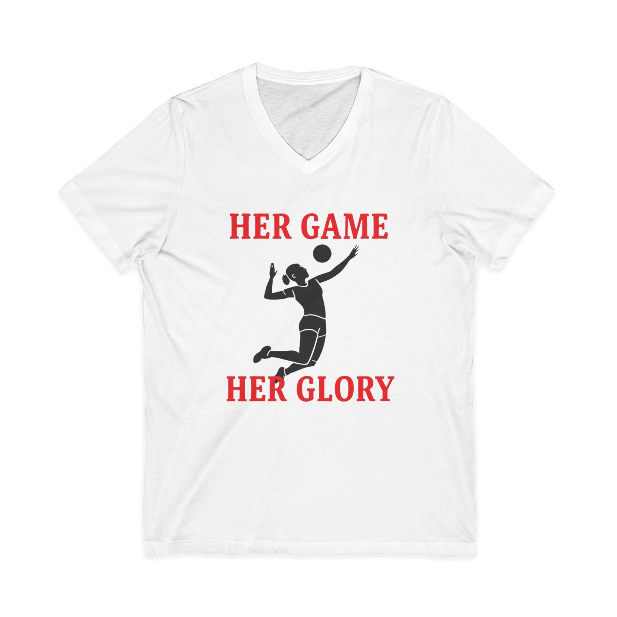 Empowering Volleyball Tee - Her Game, Her Glory