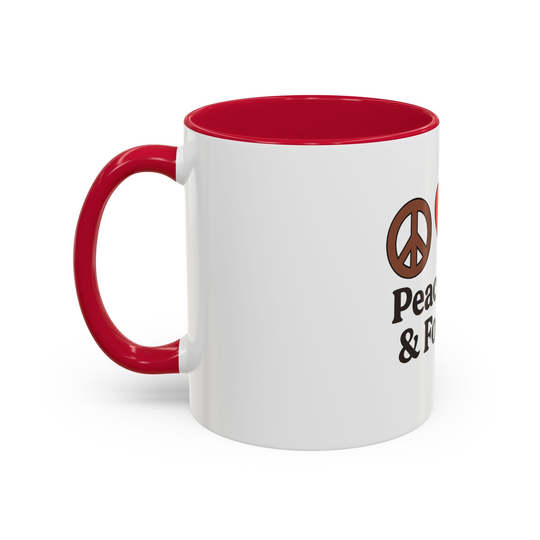 Peace, Love & Football Mug - Colorful Ceramic Drinkware for Sports Lovers