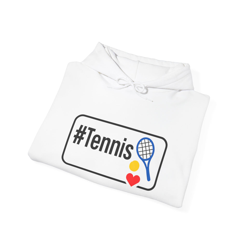 Tennis Lover's Hoodie with #Tennis Design