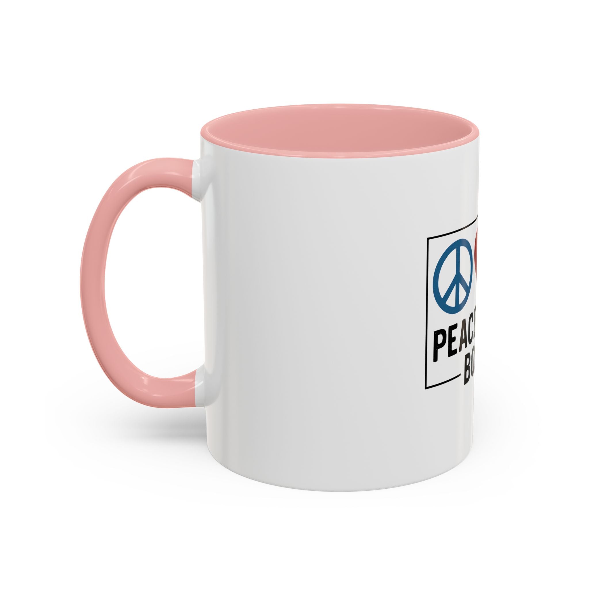Peace Love & Boxing Mug | Accent Coffee Mug