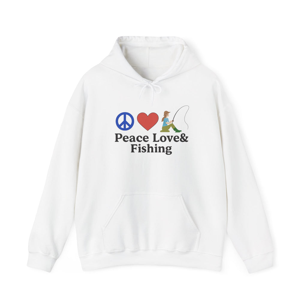 Peace Love & Fishing Hoodie