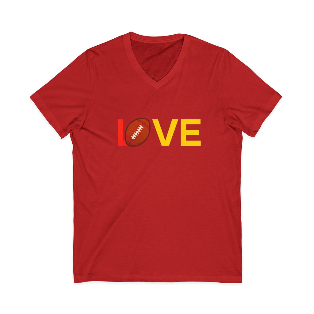 Football Love V-Neck Tee