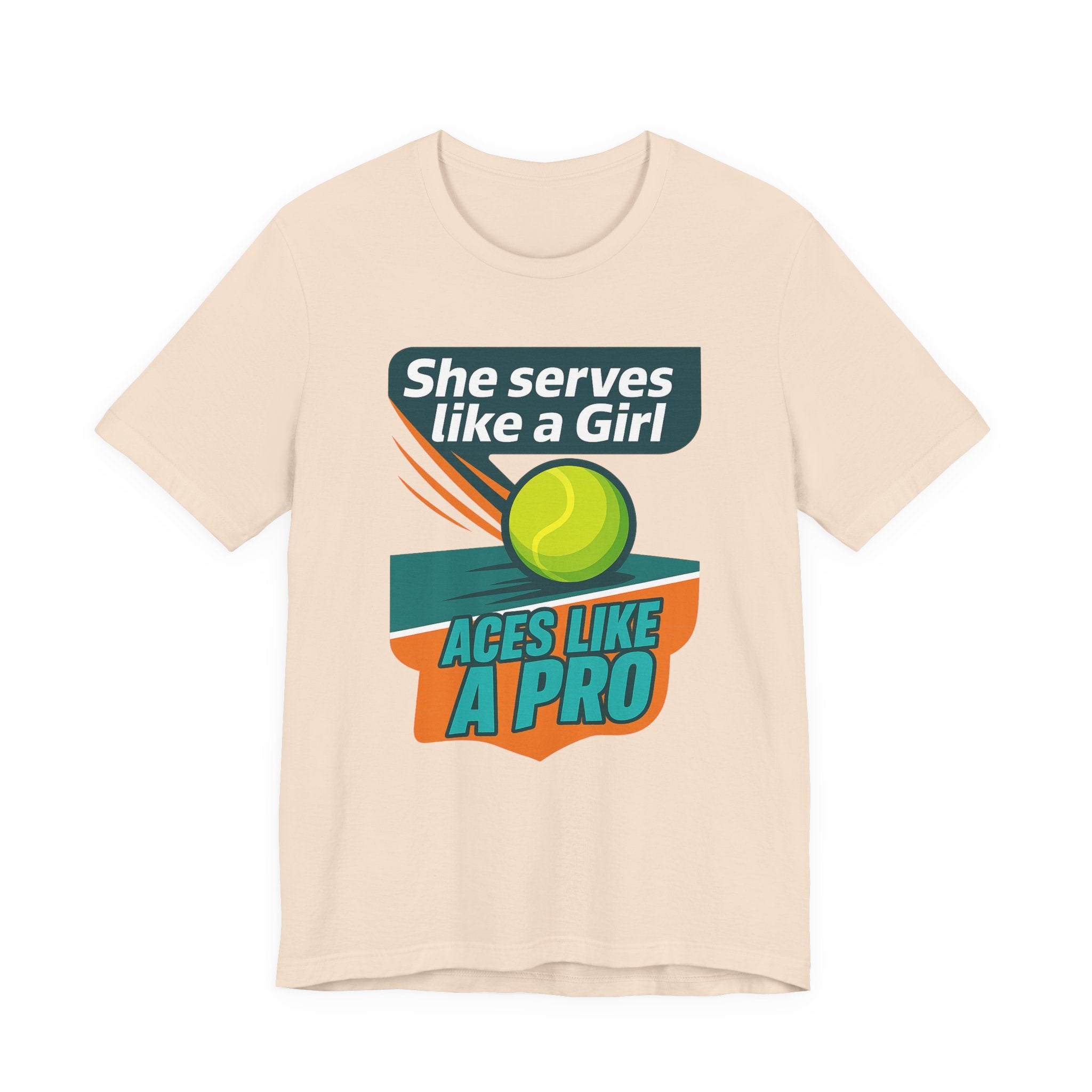 Empowering Tennis Tee - She Serves Like A Girl