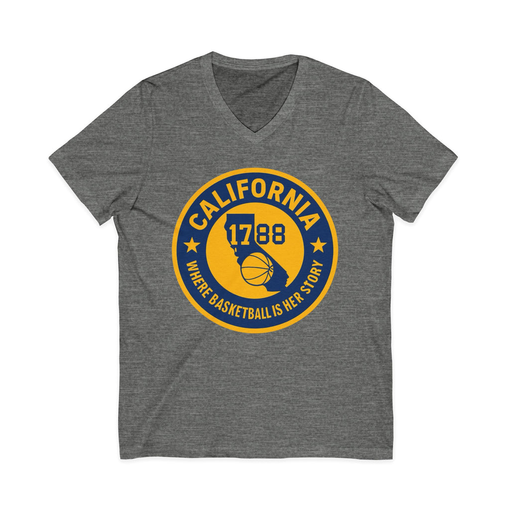 California Basketball V-Neck Tee - Celebrate Your Love for the Game!