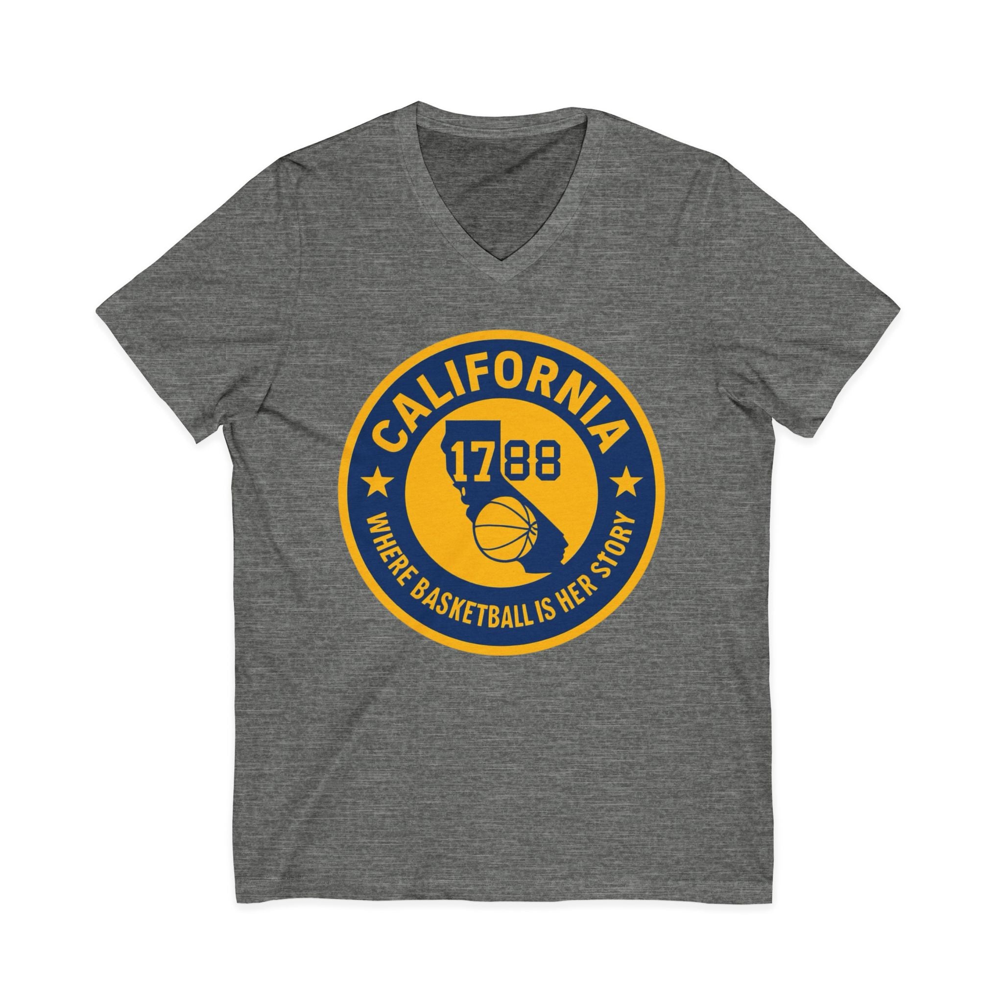 California Basketball V-Neck Tee - Celebrate Your Love for the Game!
