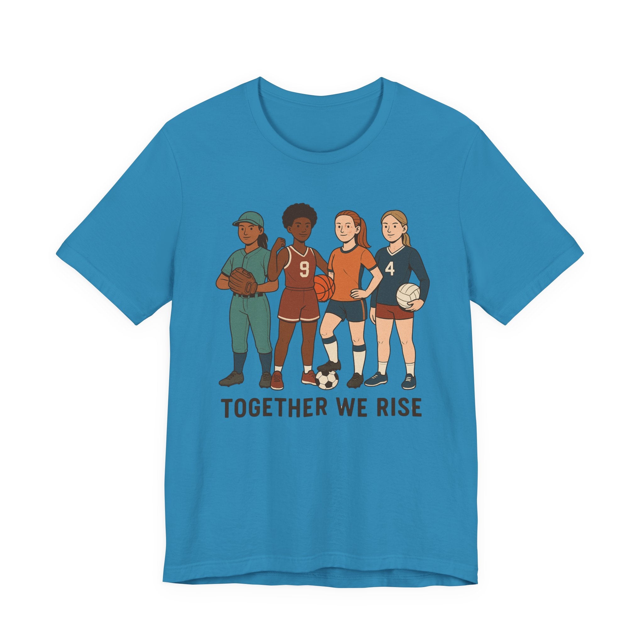 Empowering Together We Rise Tee | Unisex Jersey Short Sleeve T-Shirt