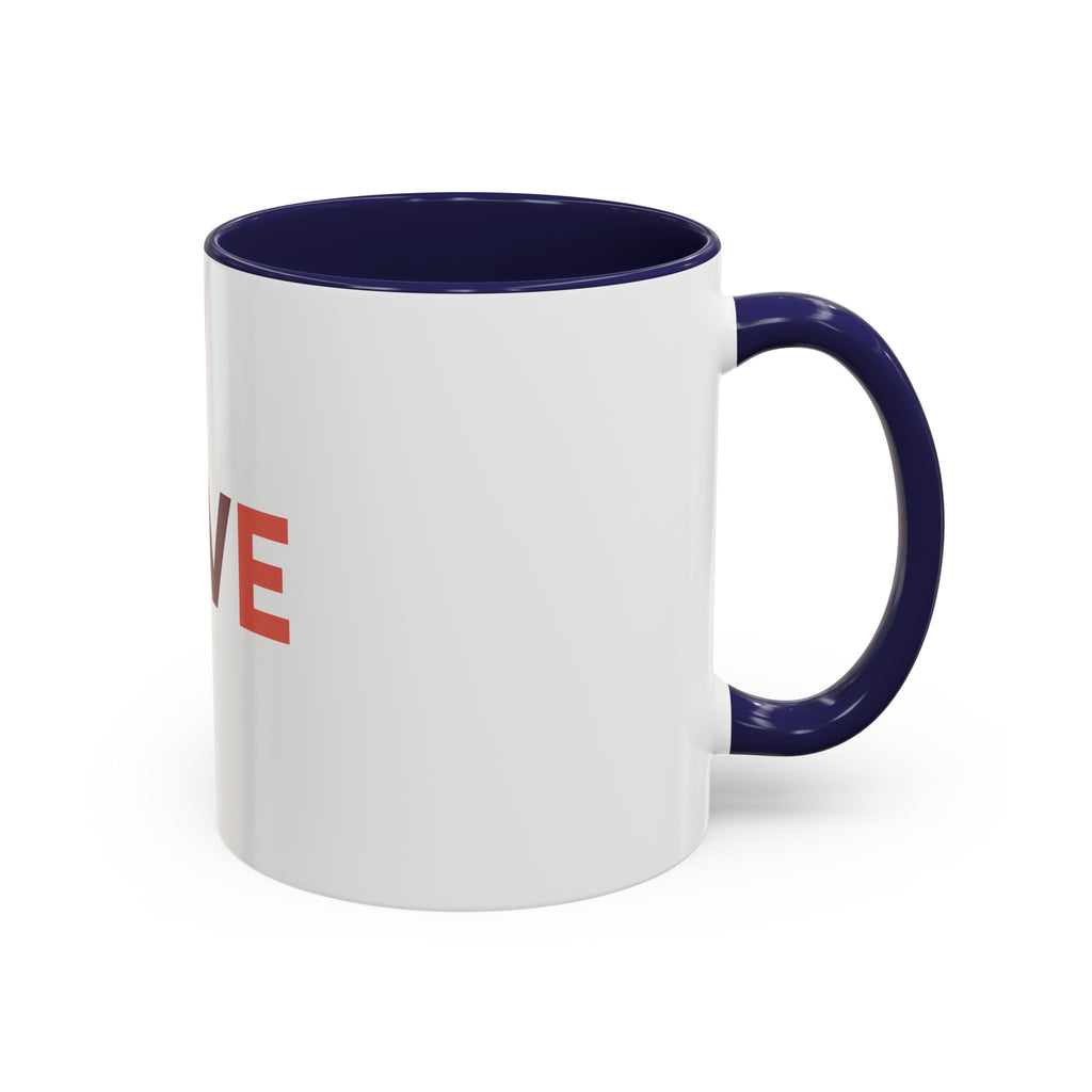 Love Baseball Accent Coffee Mug