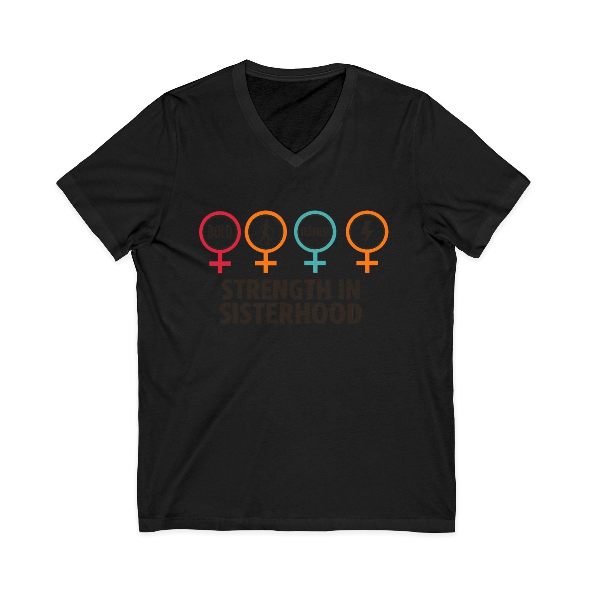 Empowering Sisterhood V-Neck Tee