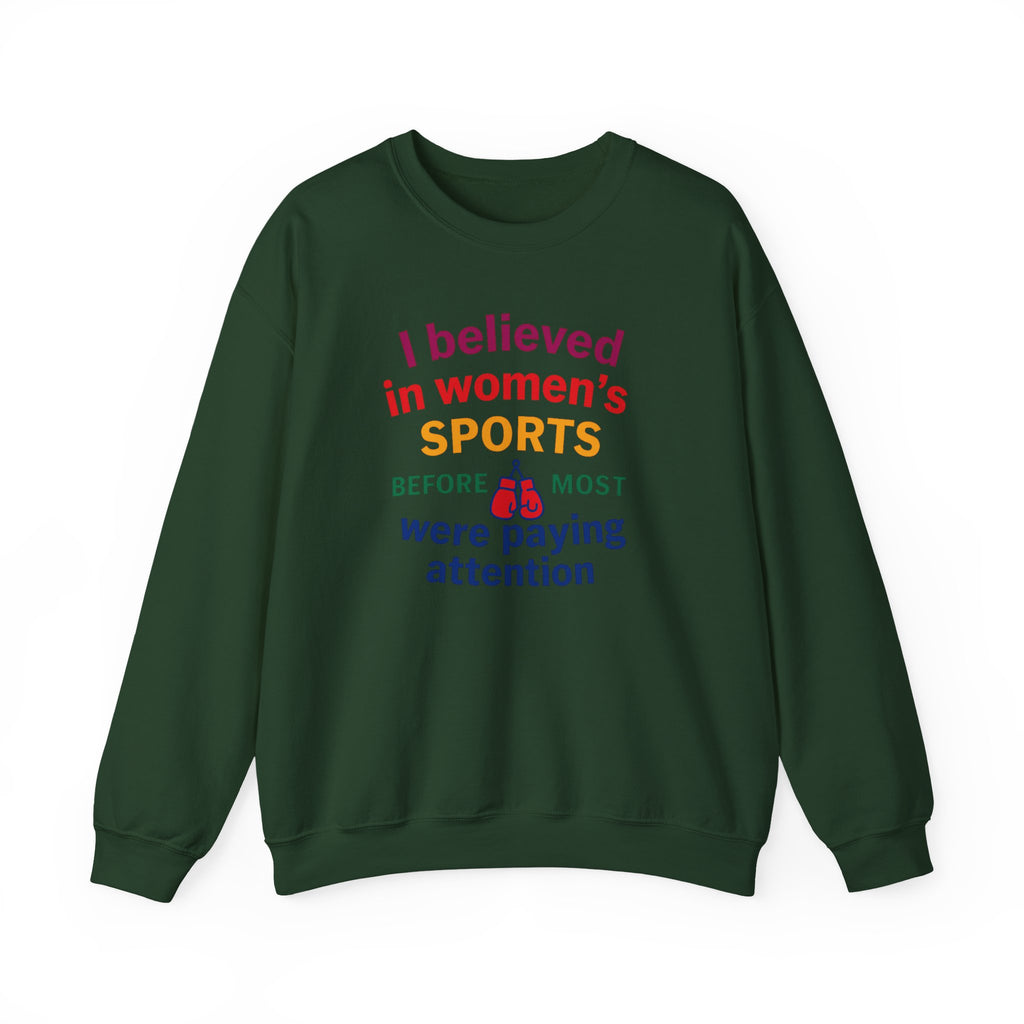 Sporty Statement Crewneck Sweatshirt, Women's Sports