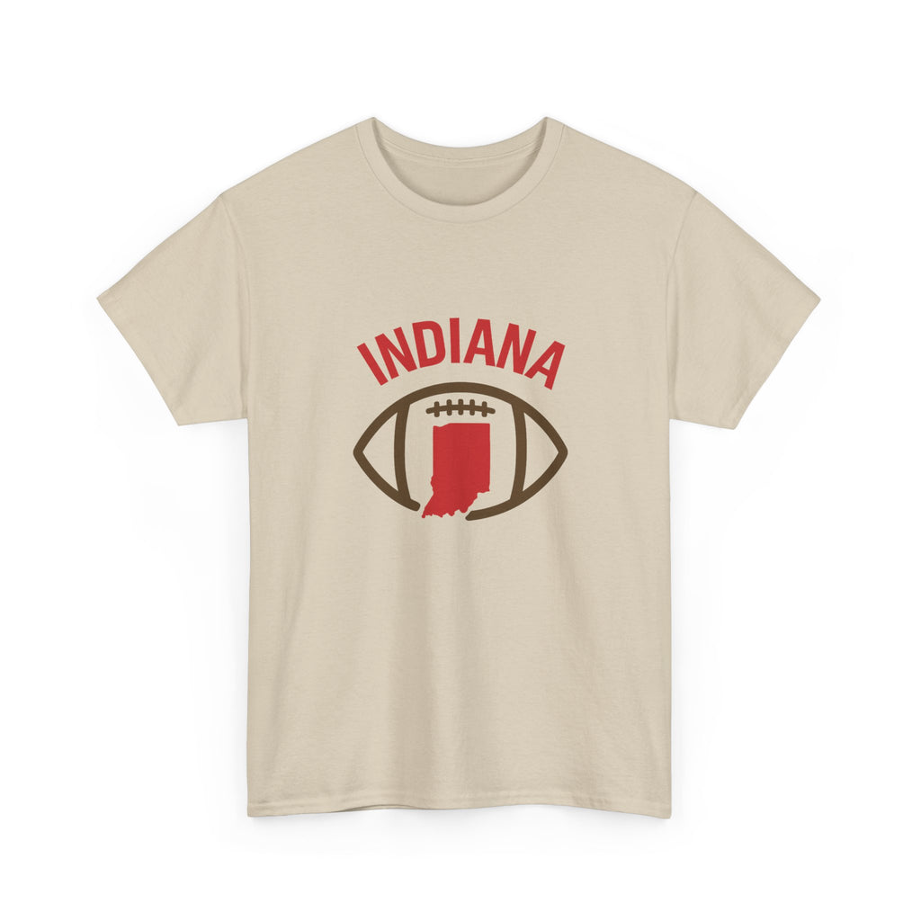 Indiana Football T-Shirt — State Map & Football Graphic Tee
